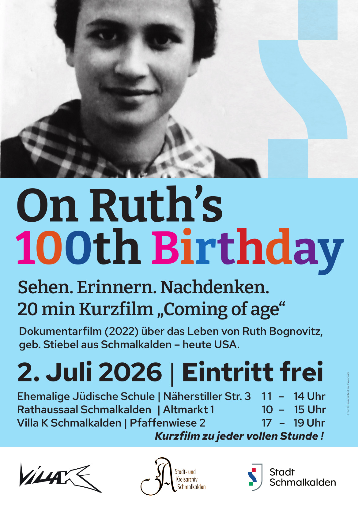 Druck USA Ruth 100. 2026 Plakat A3